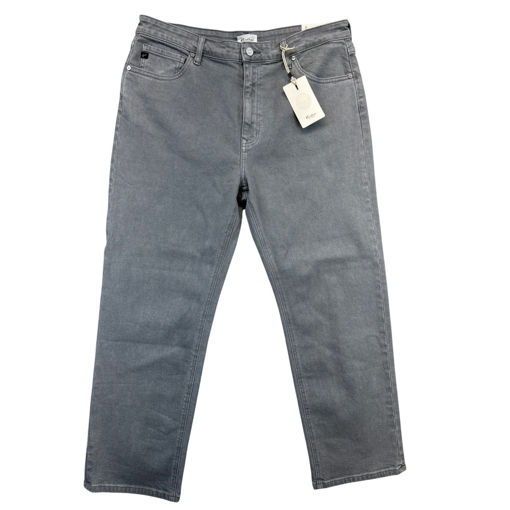 KanCan Jeans Womens 15/31 Grey‎ Ultra High Rise 90s Straight Stretch Retro NWT